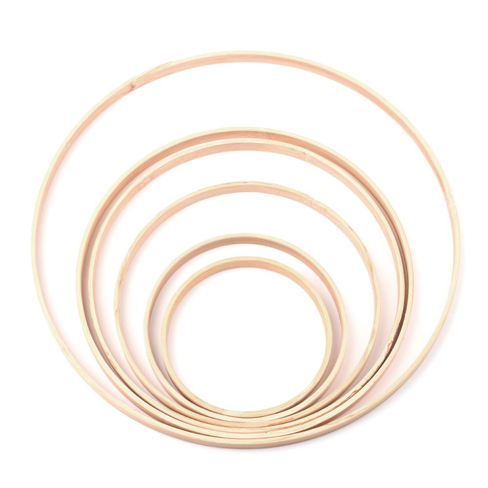 Wood Ring Blank - Cincin dekorasi pernikahan, 10Pcs 10/12/15/18/20/26cm cincin