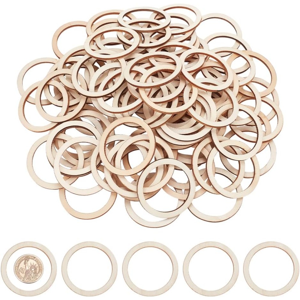 Wood Ring Blank - 100 buah 1.96 