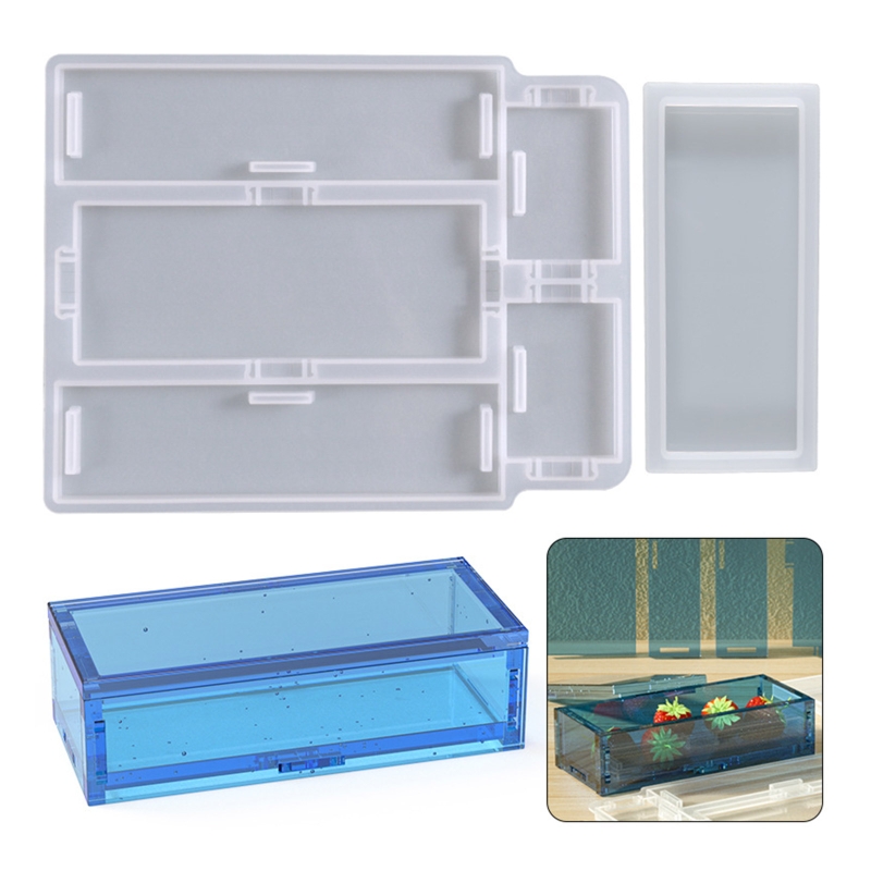 Resin Ocean Wave Mold - R3MC Kotak Domino Cetakan Resin Silikon