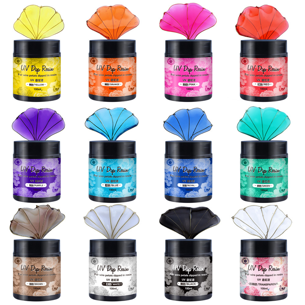 Flower Preservation Resin - UV DIP RESIN UV 40/100ml cairan