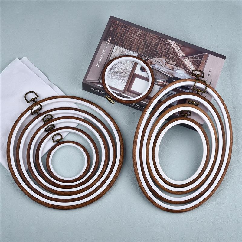 Wood Ring Blank - Alat Jahit Set Bingkai Sulaman Kayu
