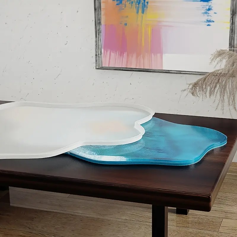 Resin Ocean Wave Mold - Cetakan silikon resin epoksi bentuk nampan