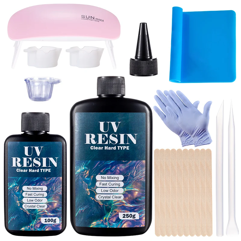 Epoxy Uv Resin Kit - Kit Lem Resin UV Keras Lem