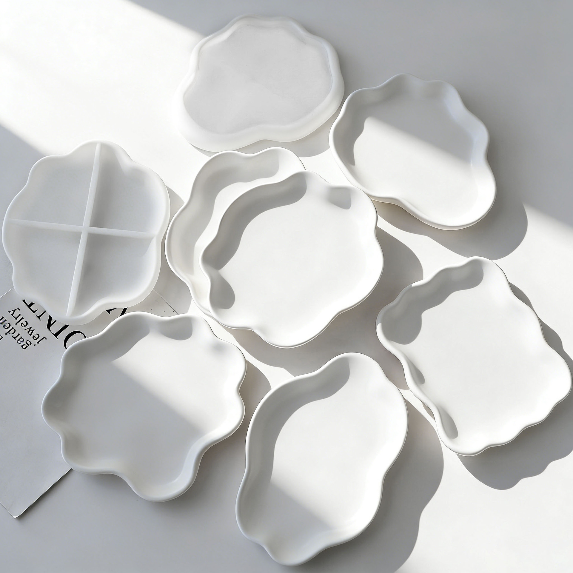Serving Tray Mold - Cetakan Silikon DIY untuk Tatakan Gelas