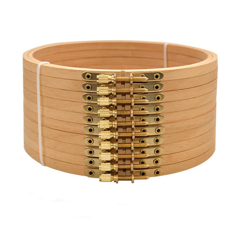 Wood Ring Blank - 1 Buah Tempat Cincin Lingkaran Bordir