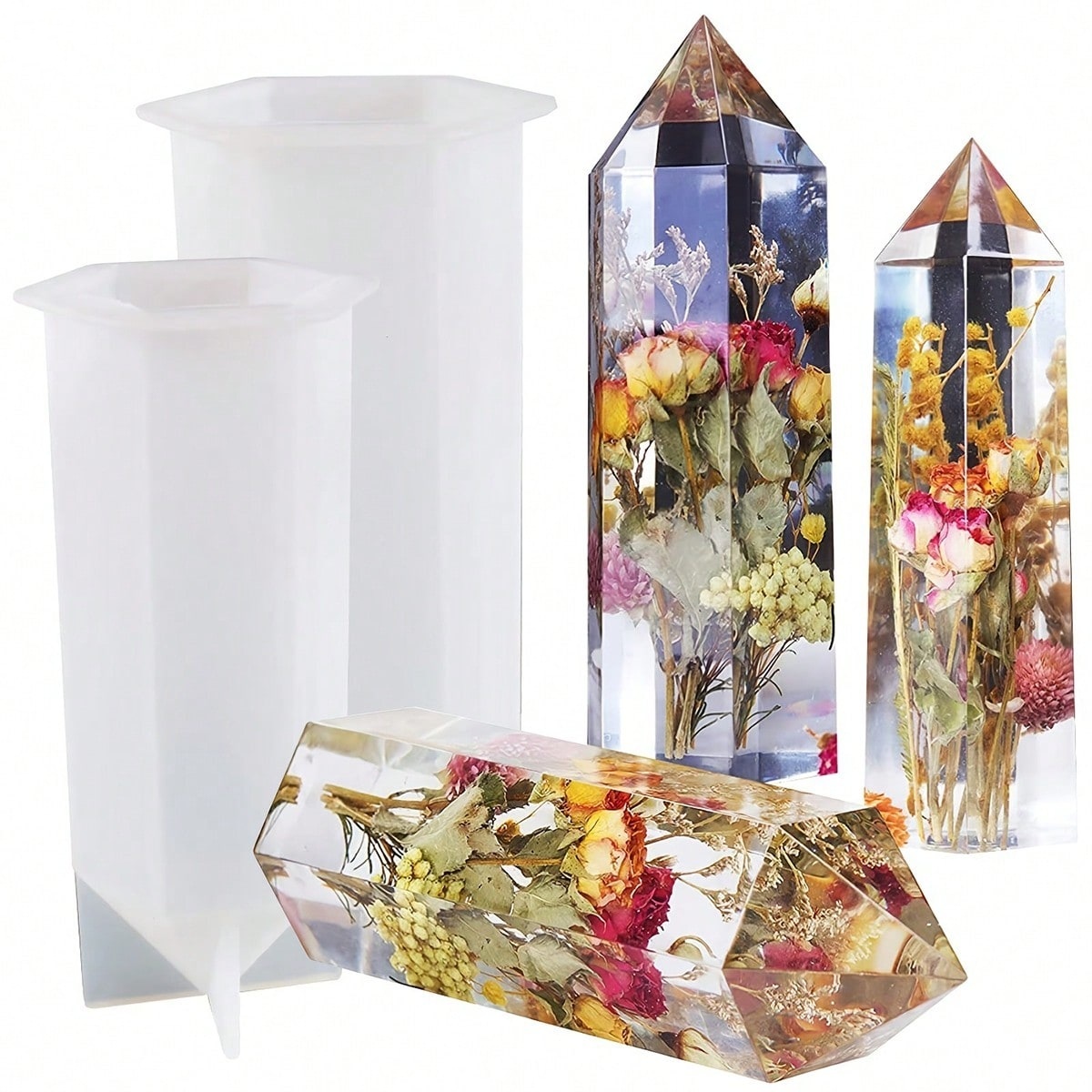 Flower Preservation Resin - 1 Buah Cetakan Silikon Resin Menara