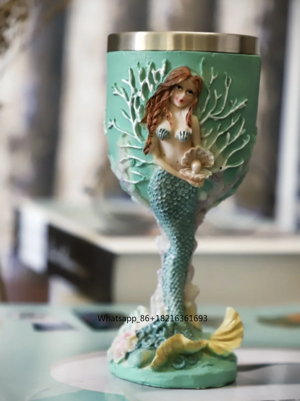 Resin Crafts - Gelas anggur resin kerajinan tangan putri