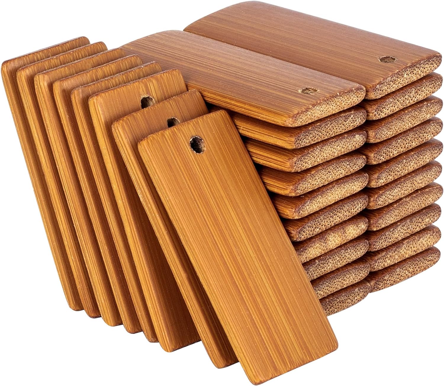 Wood Ring Blank - 50 buah kayu alami kosong 45x20mm