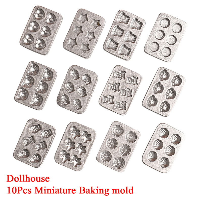 Silicone Mold Tray - 10 pcs Cetakan Kue Miniatur Rumah