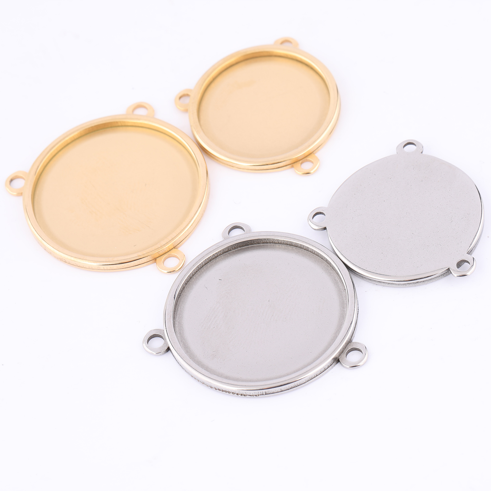 Bezels Set Pendant - 5 pcs Alas Konektor Cabochon Baja
