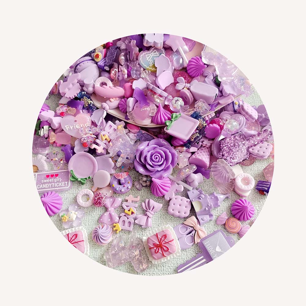 Resin Crafts - Aksesoris pita kerajinan dekorasi ponsel perhiasan