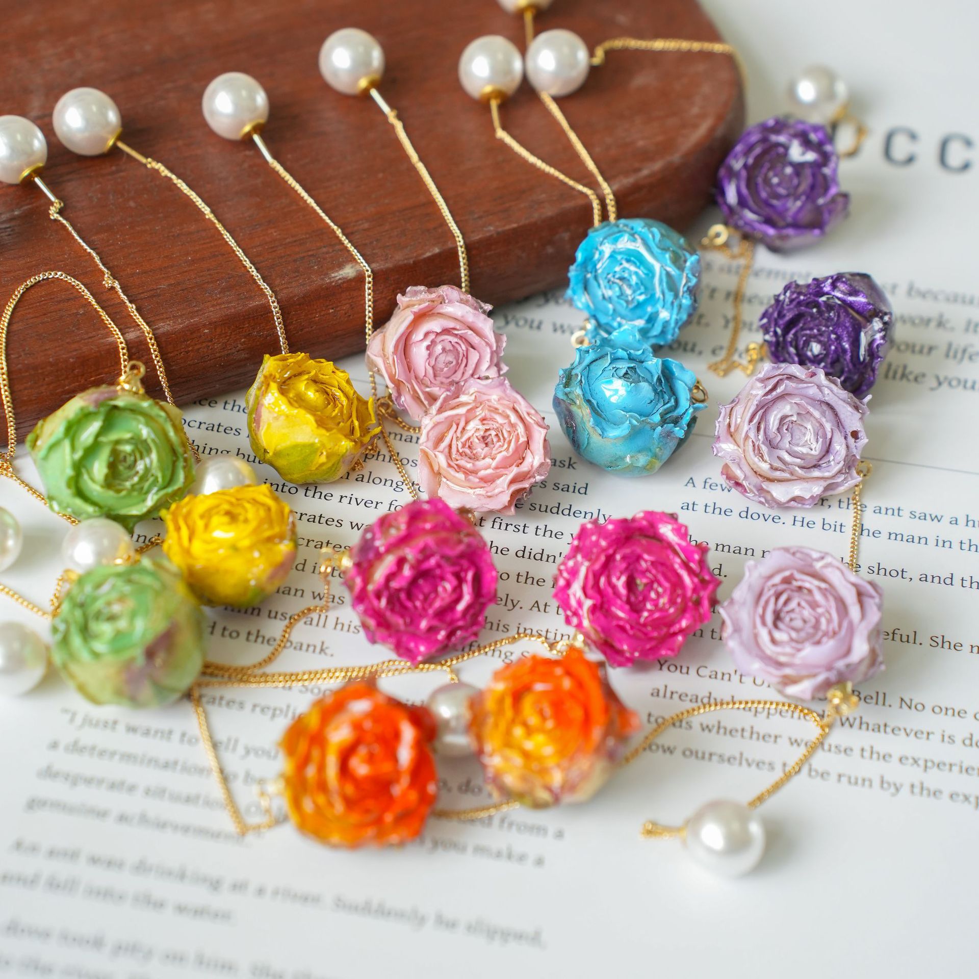 Flower Preservation Resin - Seri Bunga Mawar Awet Abadi Anting