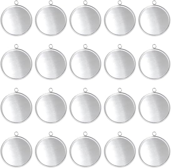 20 Buah Baki Liontin Bulat dar - Resin Crafts ulasan dan harga