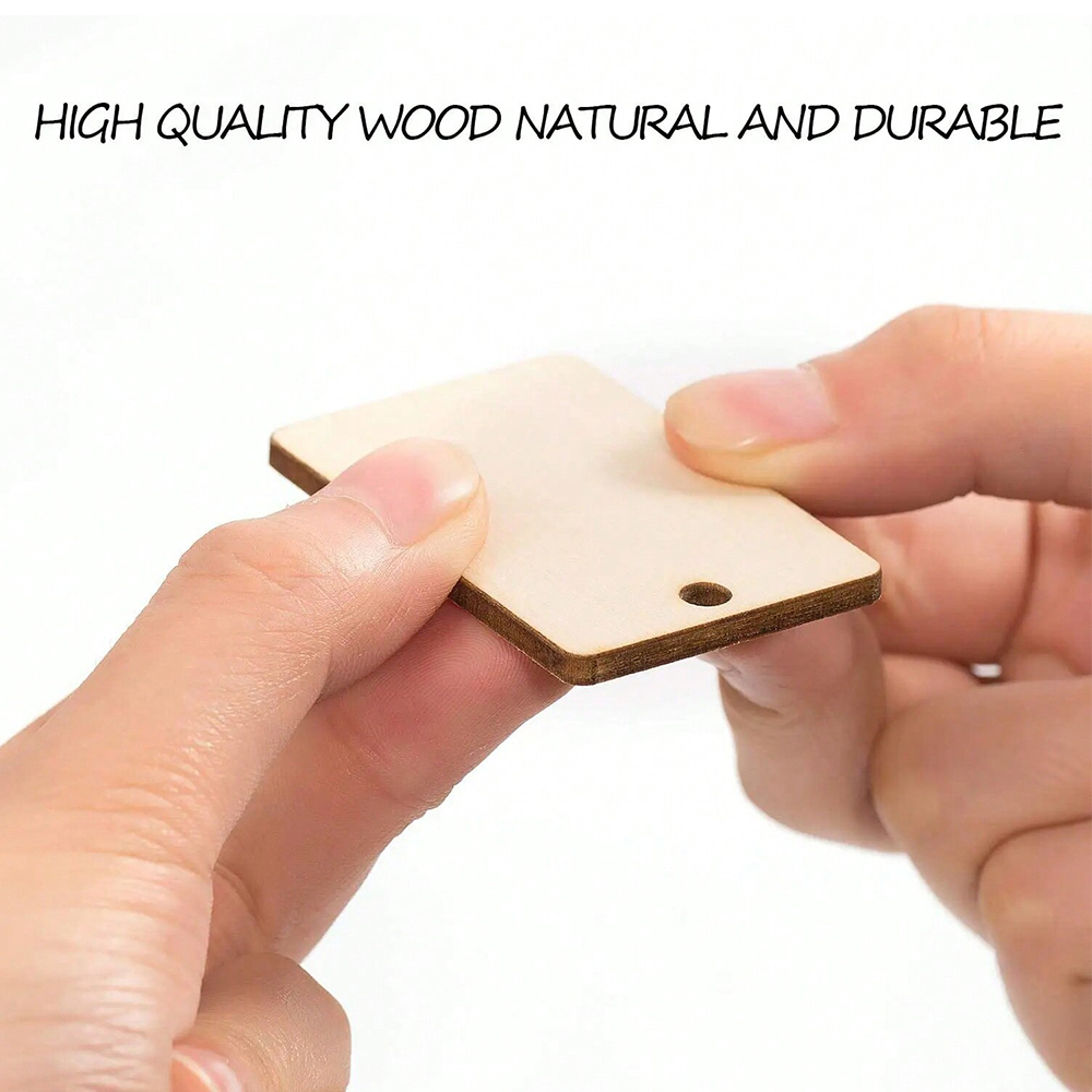 60 buah gantungan kunci kayu k - Wood Ring Blank ulasan dan harga