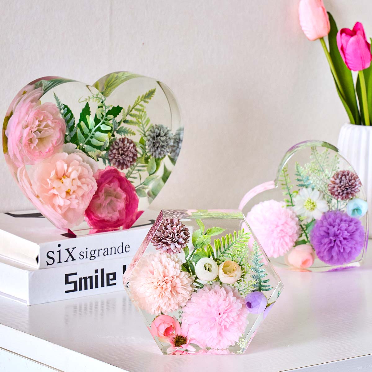 Cetakan Silikon Hati Besar DIY - Flower Preservation Resin ulasan dan harga