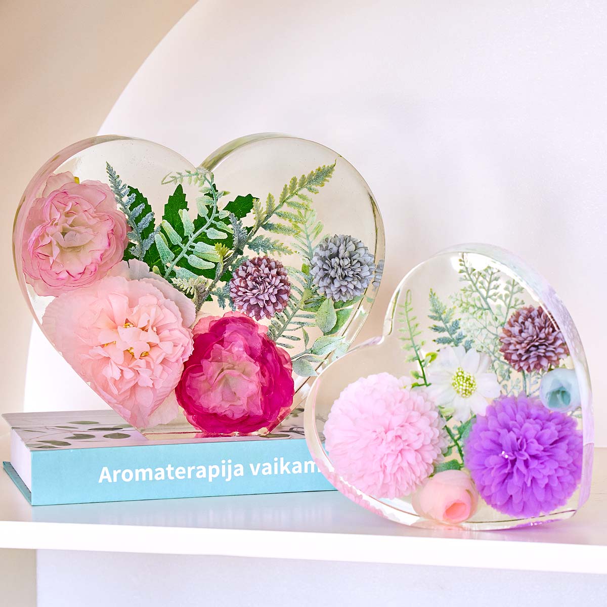 Cetakan Silikon Hati Besar DIY - Flower Preservation Resin ulasan dan harga