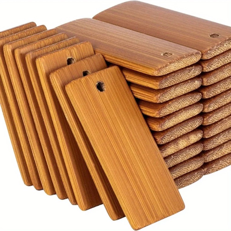 100Pcs Balok Kayu Alami 45x20m - Wood Ring Blank ulasan dan harga