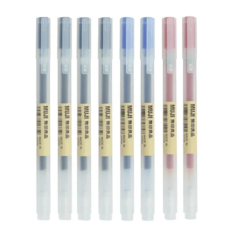 6/8 Buah/Set Pena Gel MUJIs Hi - Muji Stationery Gel Pen ulasan dan harga