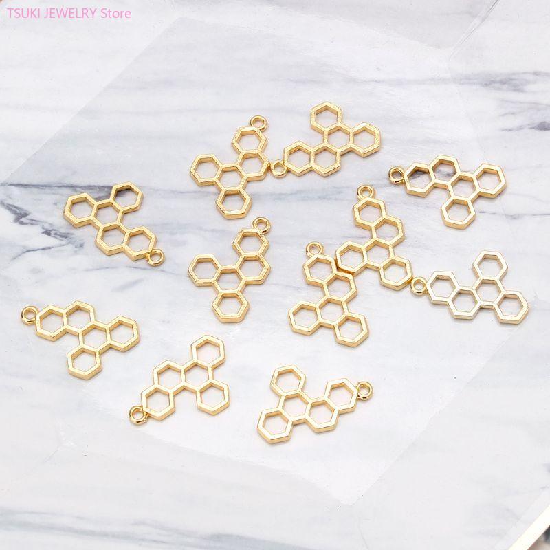 62KE 10x/Set Liontin Sarang Le - Bezels Set Pendant ulasan dan harga