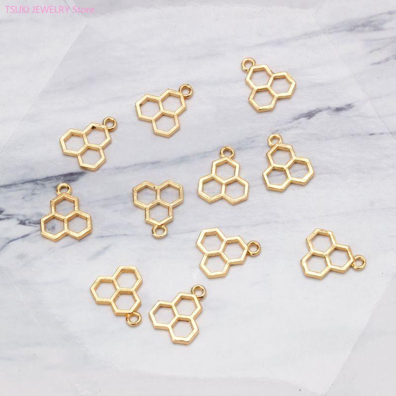 62KE 10x/Set Liontin Sarang Le - Bezels Set Pendant ulasan dan harga