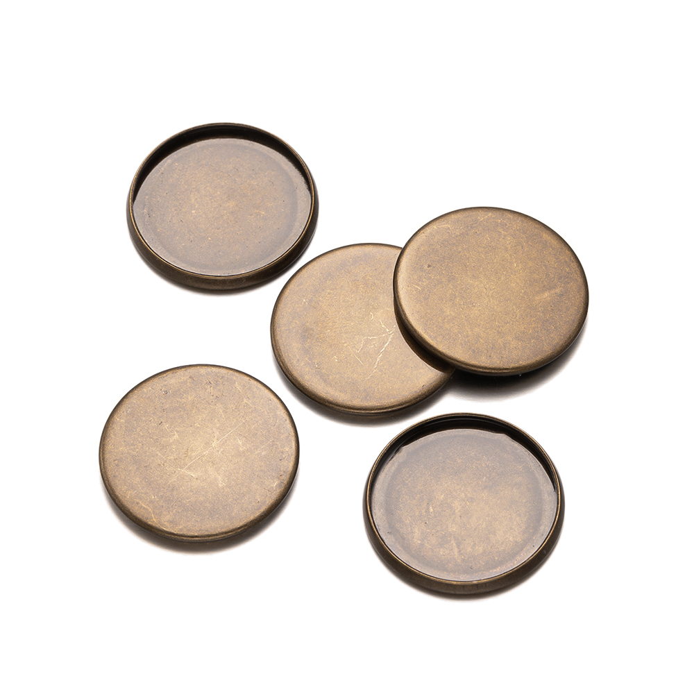 20 buah nampan bulat datar per - Bezels Set Pendant ulasan dan harga
