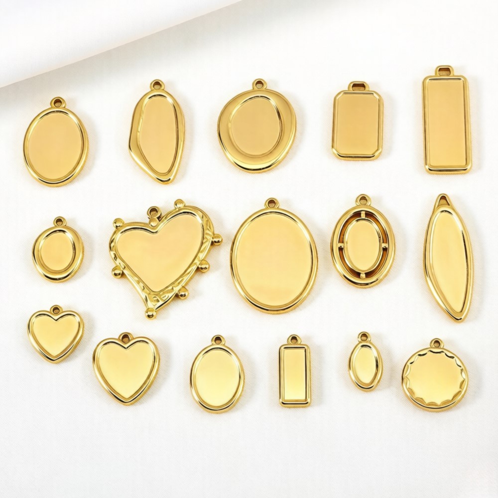 5 pcs + 1 pcs Bezel Charm Pend - Resin Crafts ulasan dan harga