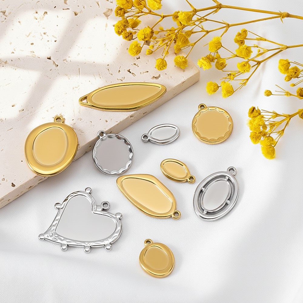 5 pcs + 1 pcs Bezel Charm Pend - Resin Crafts ulasan dan harga