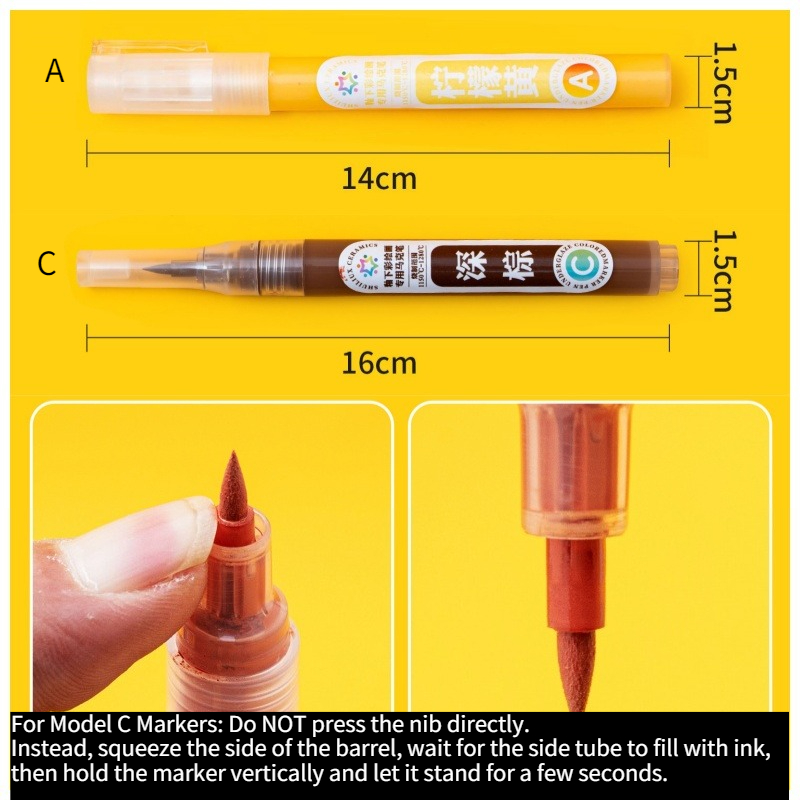 12 Warna Pena Spidol Underglaz - Copic Marker Sketch ulasan dan harga