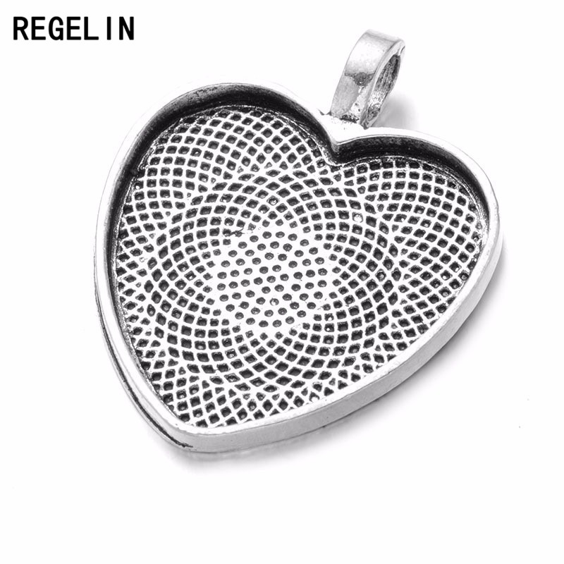 Regelin Jantung Cabochons Peng - Bezels Set Pendant ulasan dan harga