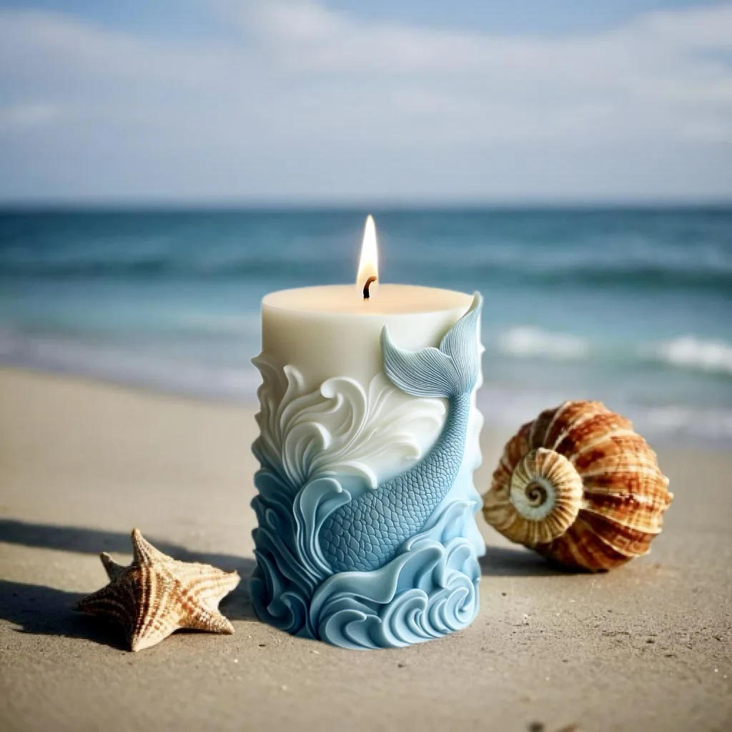 2024 cetakan silikon silinder  - Resin Ocean Wave Mold ulasan dan harga