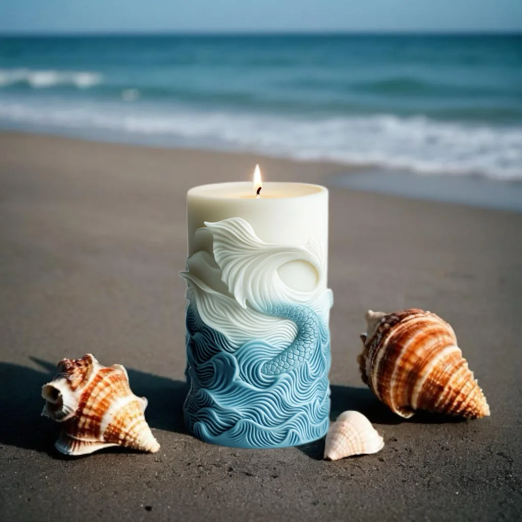 2024 cetakan silikon silinder  - Resin Ocean Wave Mold ulasan dan harga