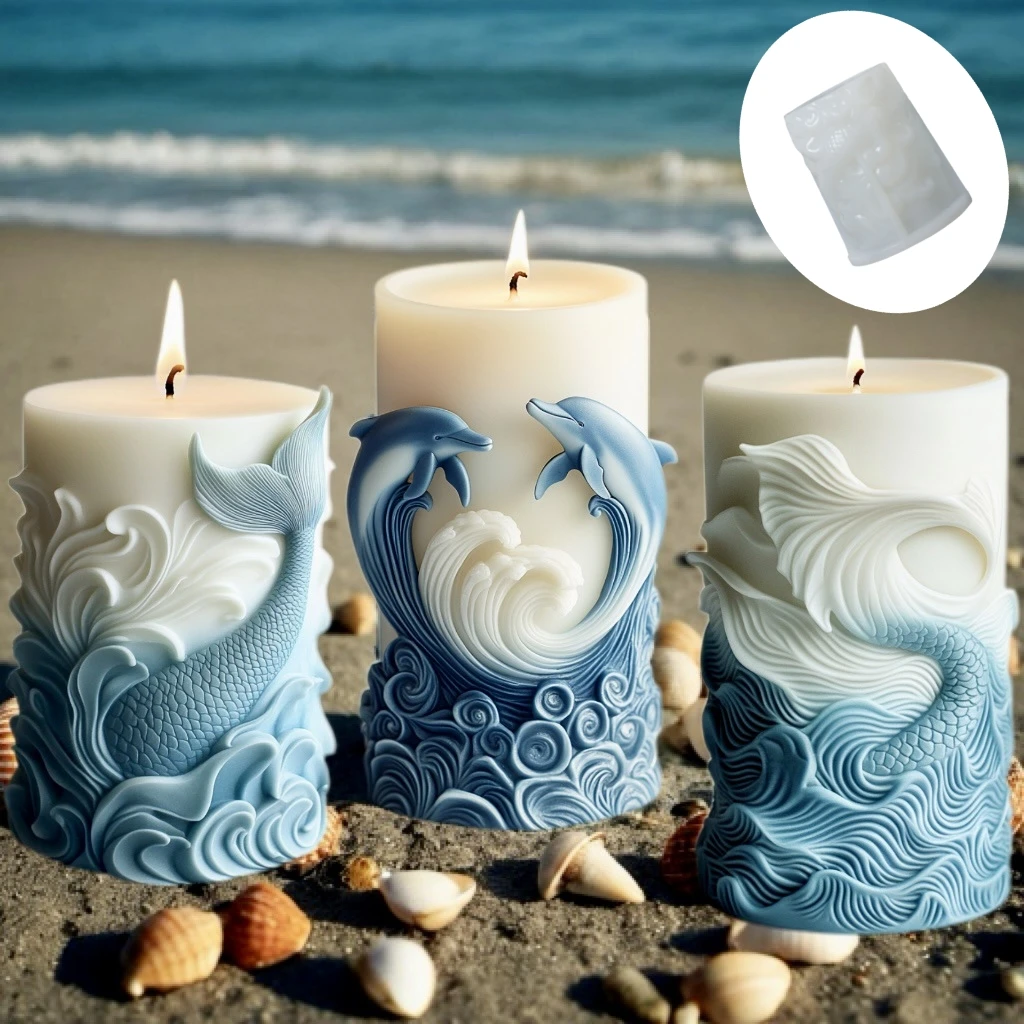 2024 cetakan silikon silinder  - Resin Ocean Wave Mold ulasan dan harga