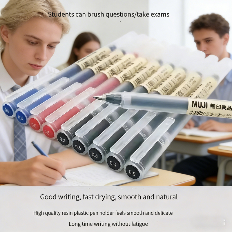 Set Pena Bolpoin MUJI 6/8 Buah - Muji Stationery Gel Pen ulasan dan harga
