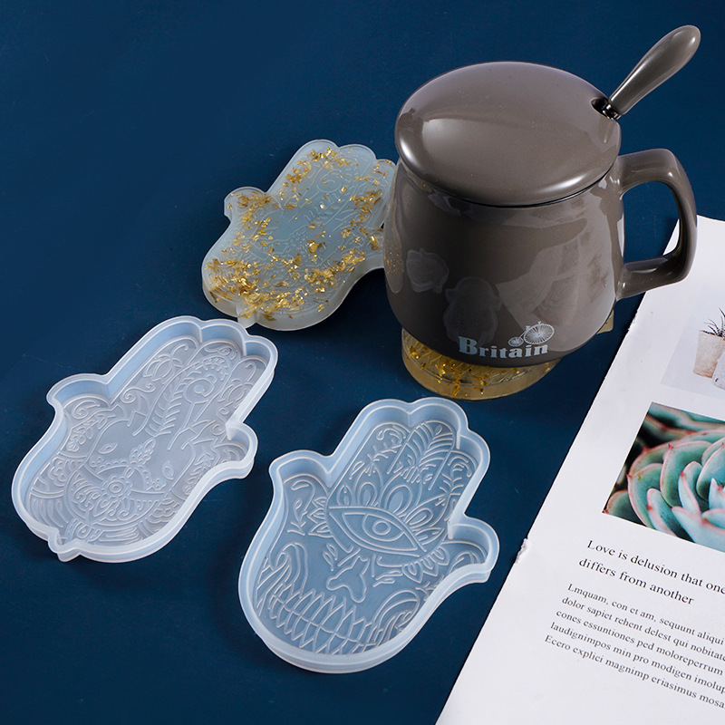 1 Buah DIY Coaster Hand Of Fat - Silicone Mold Tray ulasan dan harga