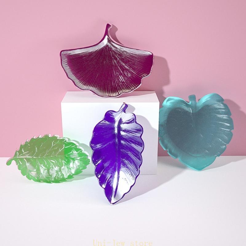 Cetakan Resin Bentuk Daun DIY, - Serving Tray Mold ulasan dan harga