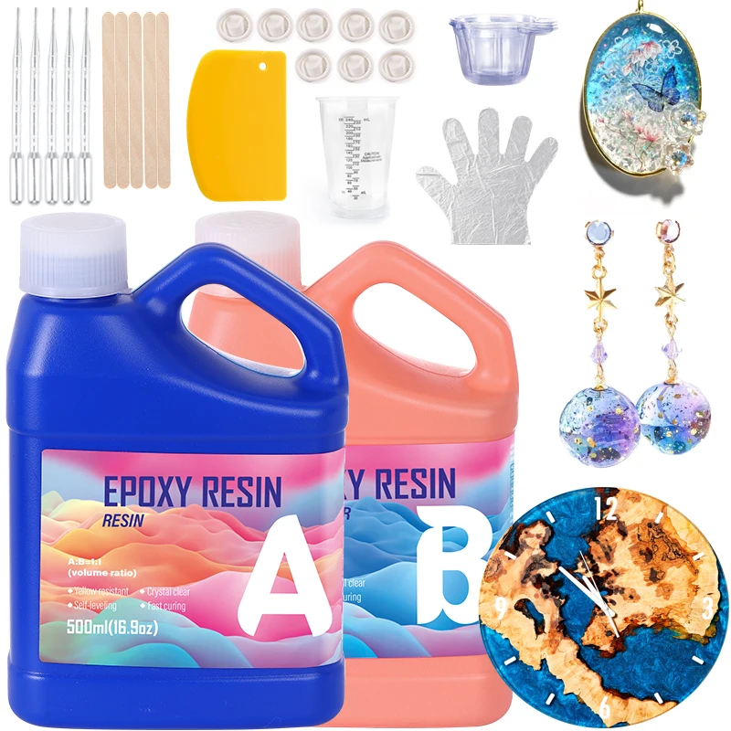 Kit Resin Epoxy Mudah Dicampur - Epoxy Uv Resin Kit ulasan dan harga