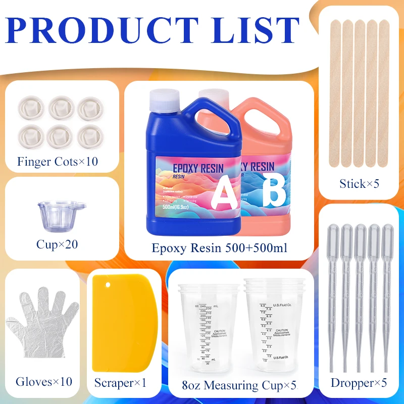 Kit Resin Epoxy Mudah Dicampur - Epoxy Uv Resin Kit ulasan dan harga