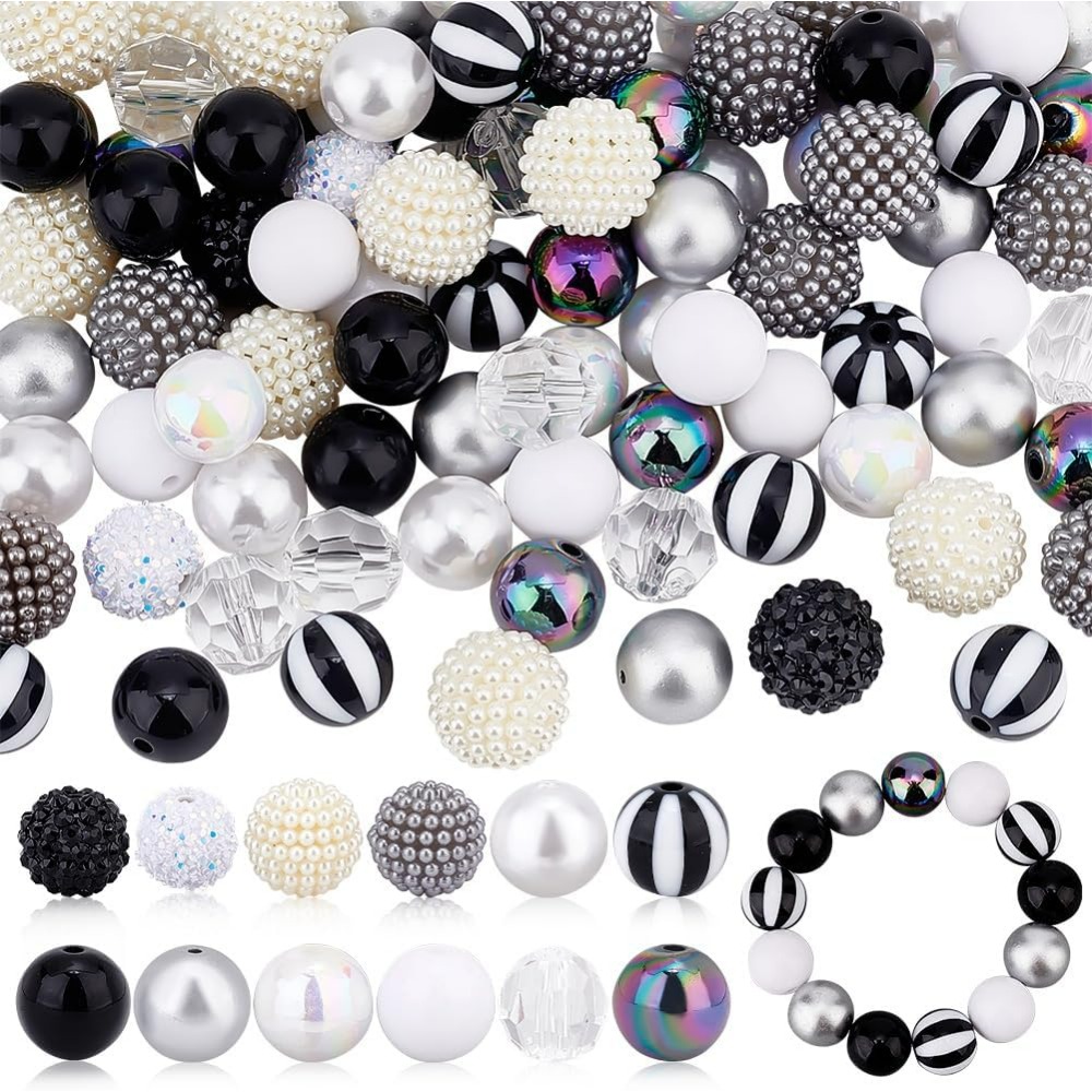 106 buah manik-manik Chunky 12 - Resin Crafts ulasan dan harga