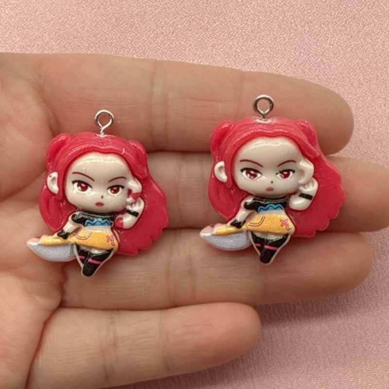 10 buah liontin kartun resin,  - Resin Craft Projects ulasan dan harga