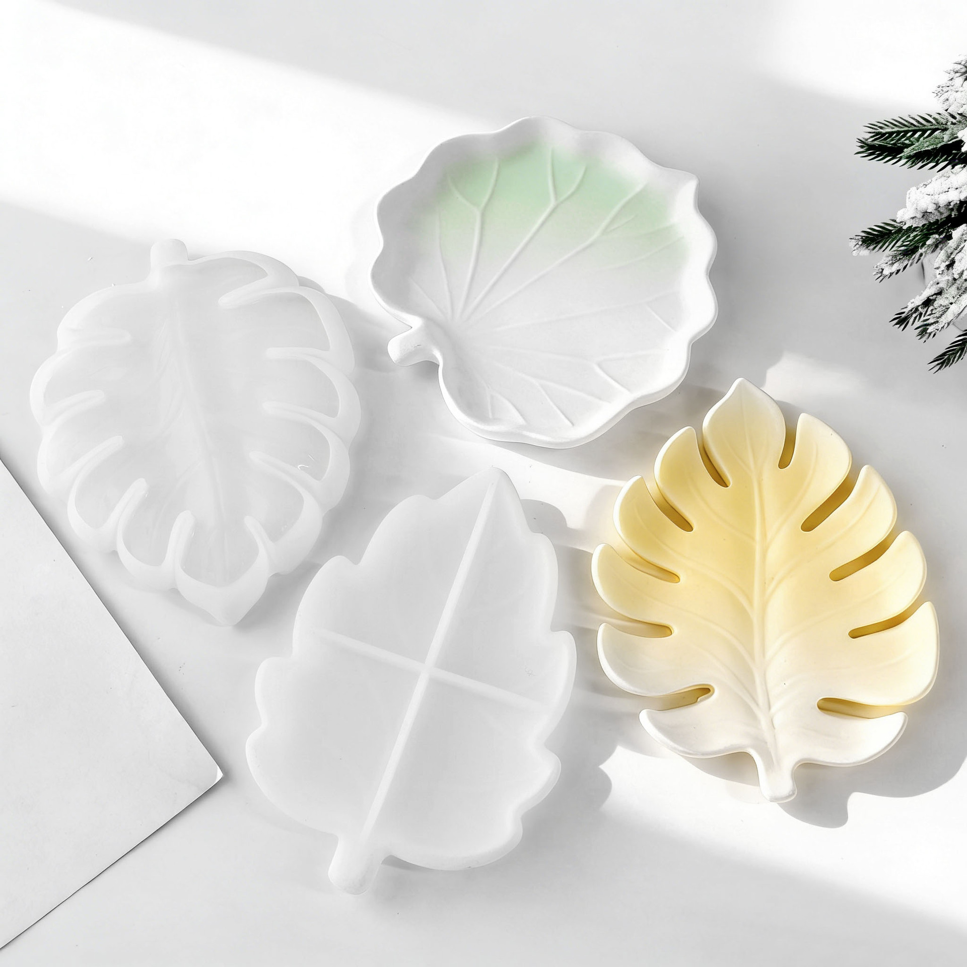 Cetakan Silikon Daun Gipsum DI - Serving Tray Mold ulasan dan harga