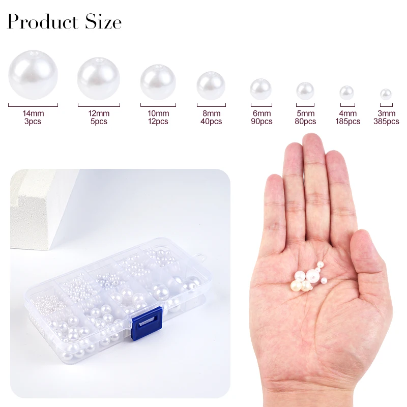 800pcs Manik-manik Resin Mutia - Resin Crafts ulasan dan harga