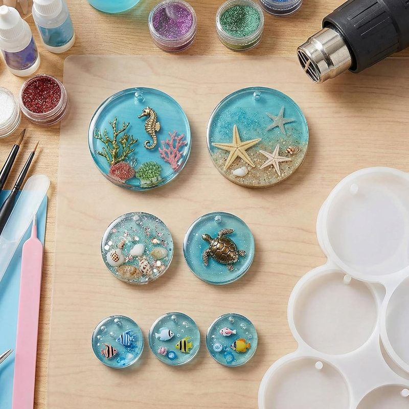 Set cetakan bulat, cetakan res - Resin Ocean Wave Mold ulasan dan harga