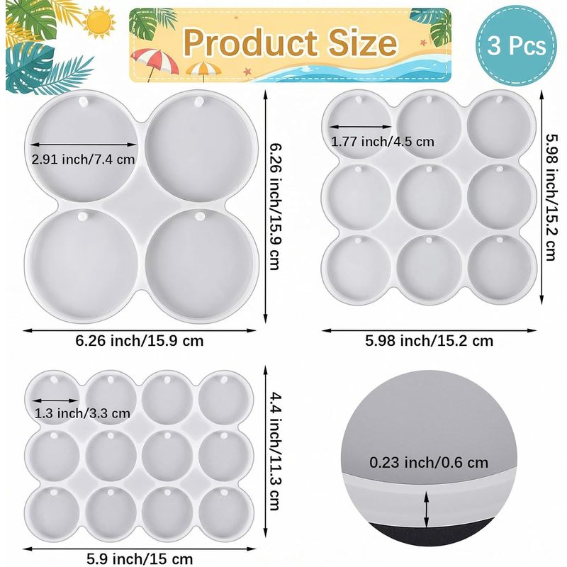 Set cetakan bulat, cetakan res - Resin Ocean Wave Mold ulasan dan harga