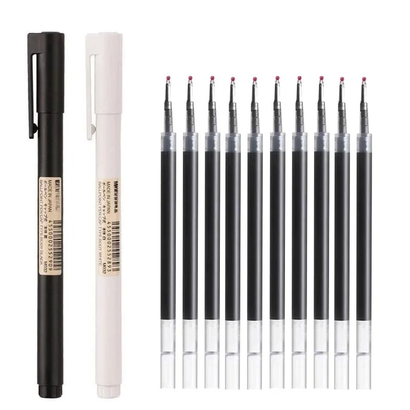 Pulpen Gel Ujung Bulat Hitam 0 - Muji Stationery Gel Pen ulasan dan harga