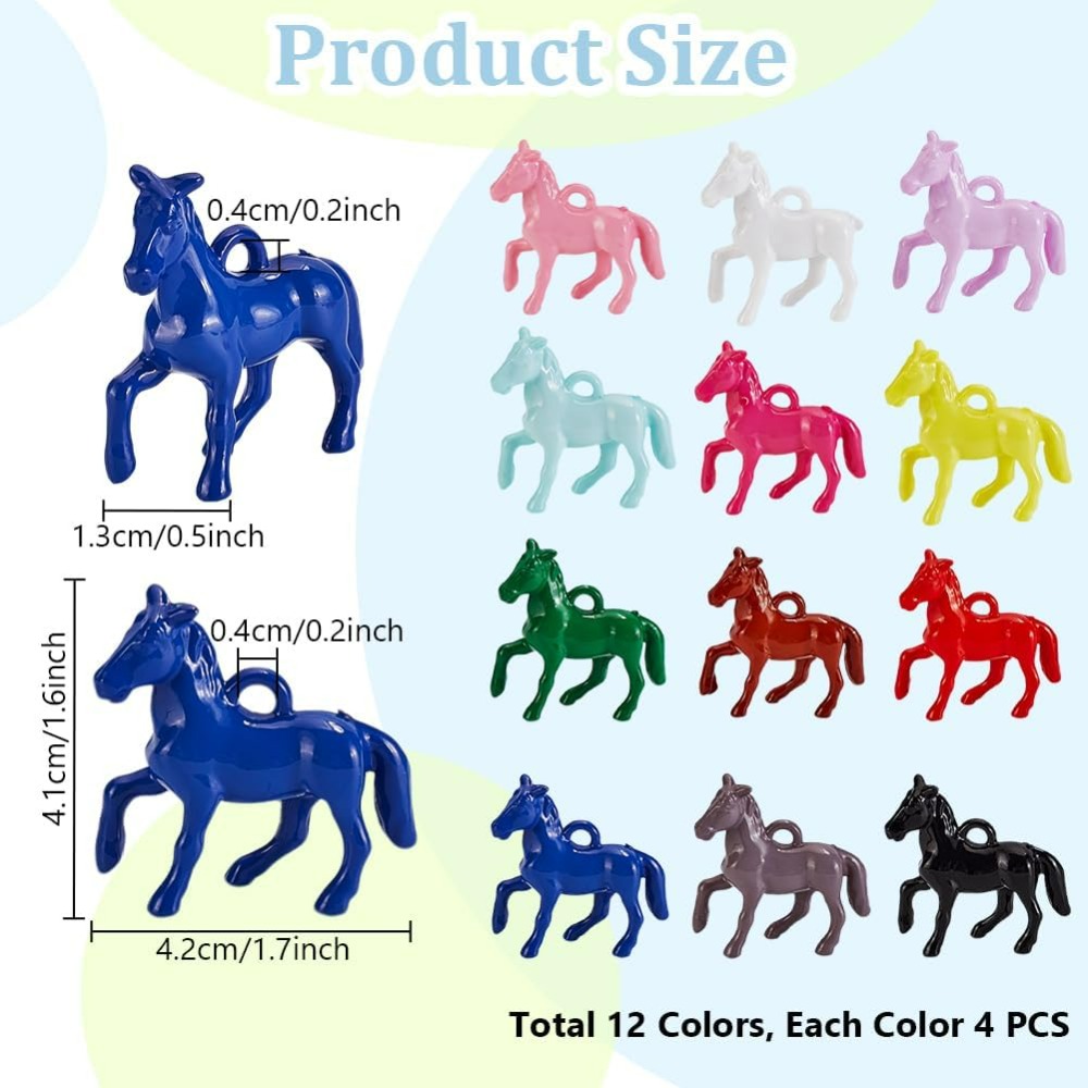 48 Buah Liontin Akrilik Buram  - Resin Crafts ulasan dan harga