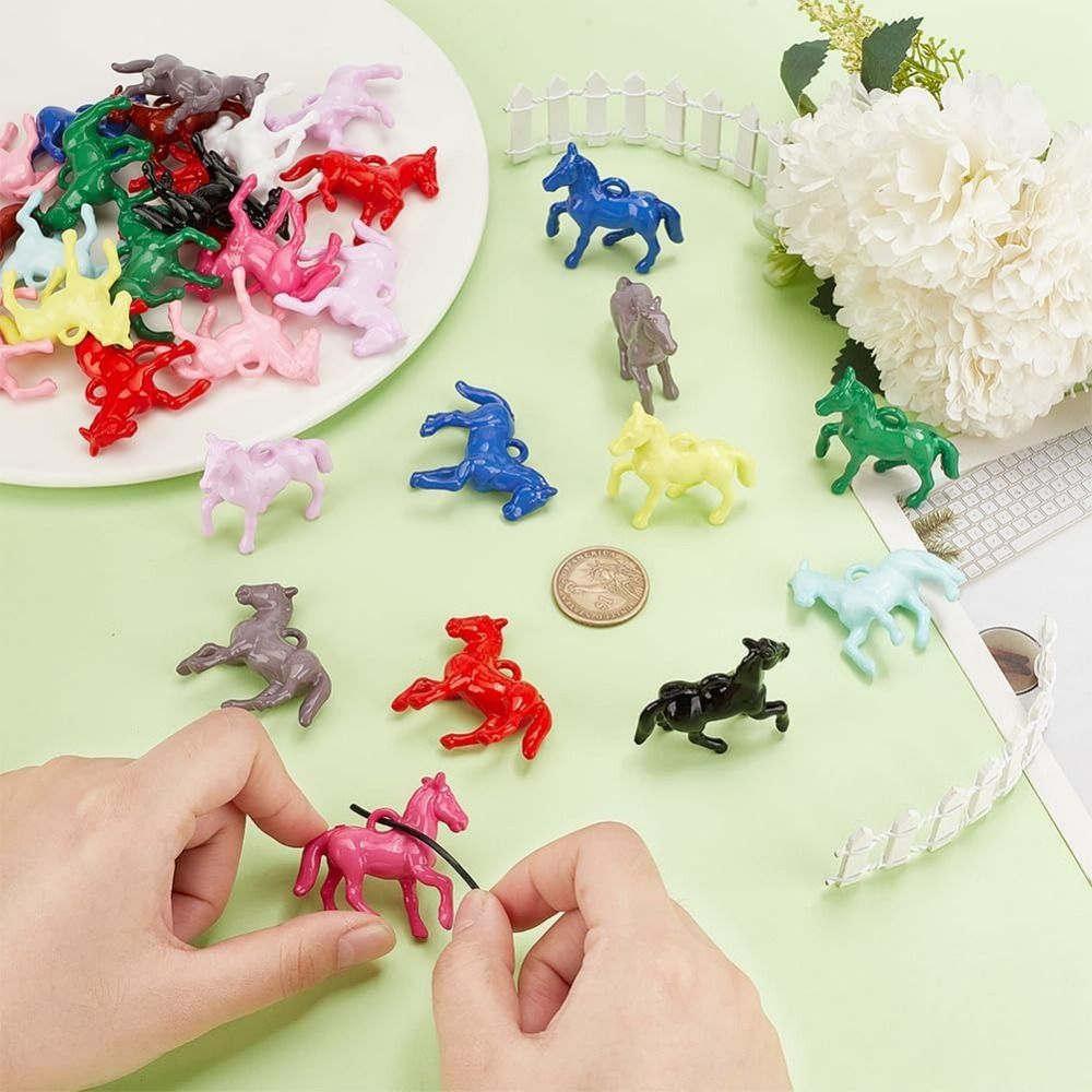 48 Buah Liontin Akrilik Buram  - Resin Crafts ulasan dan harga