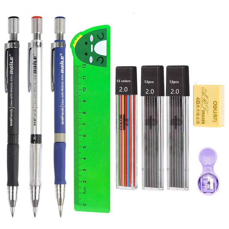 Set Pensil mekanis 2.0mm denga - Staedtler Pencil Lumocolor ulasan dan harga