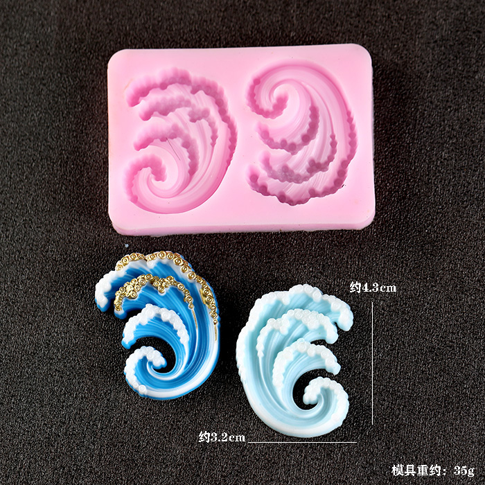 Cetakan kue silikon ombak laut - Resin Ocean Wave Mold ulasan dan harga