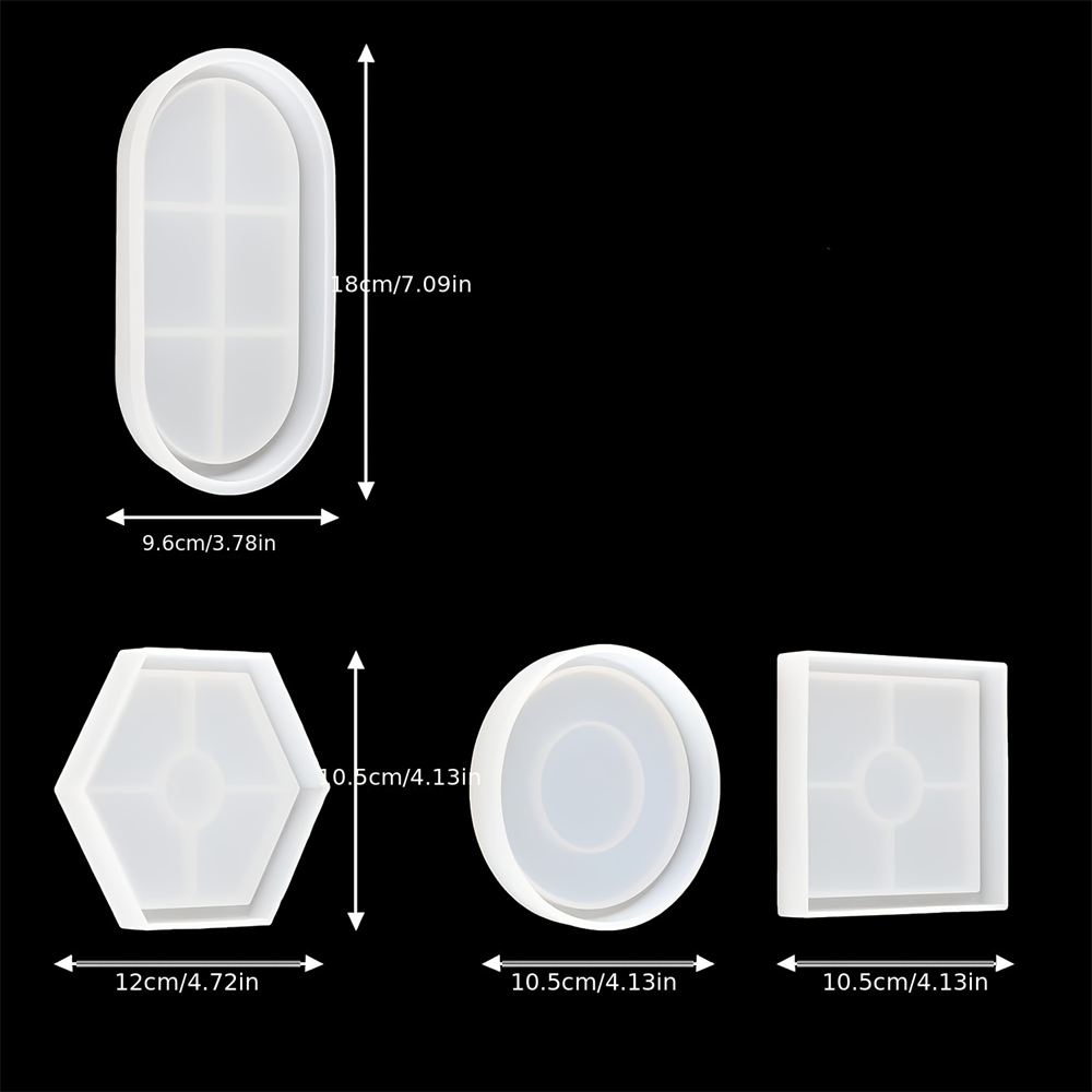 4 buah/set baki penyimpanan ce - Serving Tray Mold ulasan dan harga