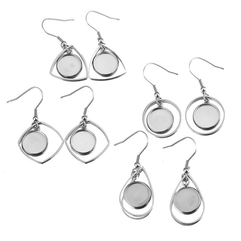 10 Buah Baki Baja Tahan Karat  - Bezels Set Pendant ulasan dan harga